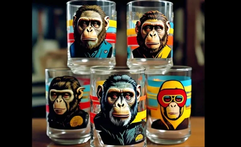 planet of the apes drinking glasses 1970s